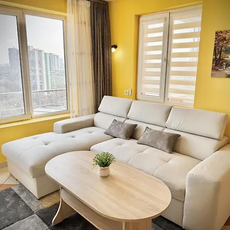 Seasky Smarthome Penthouse For 6 Guests With Private Parking 5 Minutes аway From And Centre بورغاس
